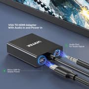 Unitek VGA to HDMI Adapter 18cm Black - V1112ABK01