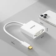 Unitek USB-C To DVI Adapter 15cm Cloud White - V1429A01