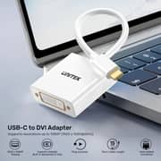 Unitek USB-C To DVI Adapter 15cm Cloud White - V1429A01