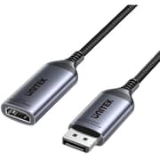 Unitek DisplayPort To HDMI Adapter 15cm Space Grey - V1611A01