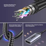 Unitek DisplayPort To HDMI Adapter 15cm Space Grey - V1611A01