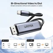 Unitek USB-C to DisplayPort Cable 1.8m Space Grey - V1423DGY01
