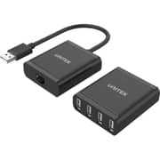 Unitek USB 2.0 4 Port Extender Over Cat Cable 1.5m Black - Y-2516-UK