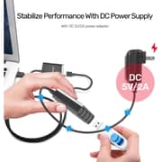 Unitek USB 2.0 4 Port Extender Over Cat Cable 1.5m Black - Y-2516-UK