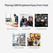 Unitek USB 2.0 4 Port Extender Over Cat Cable 1.5m Black - Y-2516-UK