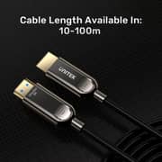Unitek Fiber Optic 8K HDMI Cable 100m Black - C11085GY01-100M