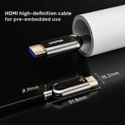 Unitek Fiber Optic 8K HDMI Cable 80m Black - C11085GY01-80M