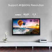 Unitek 4K 60Hz Fiber Optic HDMI Cable 70m Black - Y-C1035BK