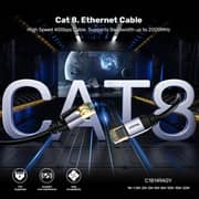 Unitek Cat 8 Ethernet Cable 15m Black - C18149AGY03-15M