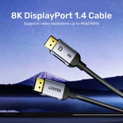 Unitek DisplayPort 1.4 Cable 1.5m Space Grey - C1628GY01-1.5M