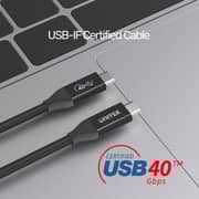 Unitek Fast Charging Cable 0.8m Black - C14100BK-0.8M