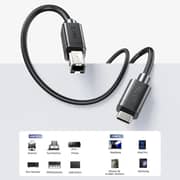 Unitek USB-C To USB-B Printer Cable 5m Black - C14140ABK03-5M