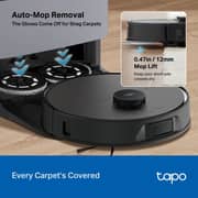 TPLink Robotic Vacuum Cleaner Black - Tapo RV50 Pro Omni