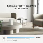 TPLink BE14000 Tri-Band Whole Home Mesh WiFi 7 System - Deco BE68 3Pack