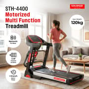 Sparnod Fitness Motorized Multifunction Foldable Treadmill - STH-4400