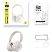 Baseus Bass BH1 Wireless Over Ear Headphones Starlight Off-White