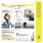 Baseus Bass BH1 Wireless Over Ear Headphones Starlight Off-White