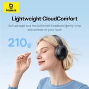 Baseus Bass BH1 Lite Wireless Over Ear Headphones Cosmic Black