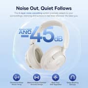 Baseus Bass BH1 NC Wireless Over Ear Headphones Starlight Off-White