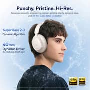 Baseus Bass BH1 NC Wireless Over Ear Headphones Starlight Off-White