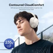 Baseus Bass BH1 NC Wireless Over Ear Headphones Starlight Off-White