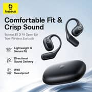 Baseus Eli 2i Fit True Wireless Open Ear Earbuds Cosmic Black