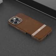 Infinyty Luxe Leather Case Brown iPhone 16 Pro Max - LUX008X02