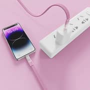 Infinyty Loop Charge Lanyard Type-C Cable 1m Pink - MWLY01P