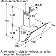 Siemens iQ300 Built-in Chimney Hood 60cm Graphite - LC66KPJ60M