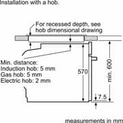Siemens iQ300 Built-in Electric Oven 60x60cm Graphite/Black - HB272GES3M