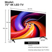 Rowa 75inch 4K Ultra HD Smart Google Television (2026 Model) - 75R55