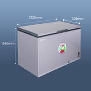 SPJ Single Door Chest Freezer 367L Grey - POSH-SLW495C