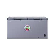 SPJ 519L Double Door Chest Freezer ,Deep Freezer with Mechanical Temperature Control, Fast Cooling, Energy Efficient, Grey
