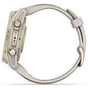 Garmin Fenix 8 Smart Watch Sapphire, Soft Gold with Fog Grey & Dark Sandstone Silicone Band