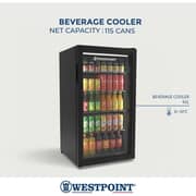 Westpoint Beverage Cooler 95L Black - WBCX-1025E