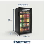 Westpoint Beverage Cooler 95L Black - WBCX-1025E
