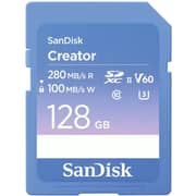 Sandisk Creator Memory Card 128GB Blue - SDSDXEP-128G-GNCIS