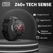 TCH Z40+ Tech Sense Smartwatch Black