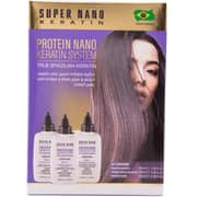 Super Nano Keratin Protein Nano Hair Keratin Kit 3 x 100ml (Pack of 1)