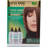 Super Nano Keratin Cristal Brazilian Kit 3 x 100ml (Pack of 1)