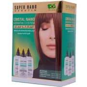 Super Nano Keratin Cristal Brazilian Kit 3 x 100ml (Pack of 1)