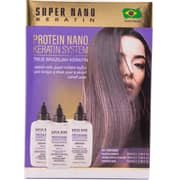 Super Nano Keratin Protein Nano Hair Keratin Kit 3 x 100ml (Pack of 1)