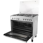 Tornado 5 Burners Gas Cooker 90x60cm Stainless Steel - 9T10HUA1X1ASS