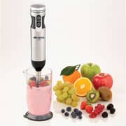 Ariete 4 Blades Multiprep 7-in-1 Hand Blender 1000W 10 Speeds + Turbo With Attachments -Silver – 0898/1