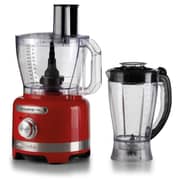 Ariete Gourmet Pro Moderna Multifunction Food Processor 1000W 3L Bowl + 2L Blender 2 Speeds + Pulse - Red – 1782