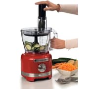 Ariete Gourmet Pro Moderna Multifunction Food Processor 1000W 3L Bowl + 2L Blender 2 Speeds + Pulse - Red – 1782