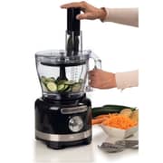 Ariete Gourmet Pro Moderna Multifunction Food Processor 1000W 3L Bowl + 2L Blender 2 Speeds + Pulse - Black – 1782