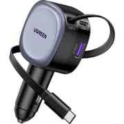 Ugreen Retractable Car Charger Grey