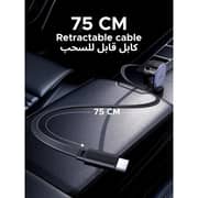 Ugreen Retractable Car Charger Grey
