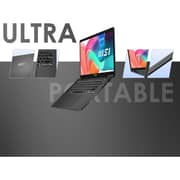 MSI Modern 14 (2026) Laptop - 13th Gen / Intel Core i3-1315U / 14inch FHD / 512GB SSD / 8GB RAM / Shared Intel Iris Xe graphics / Windows 11 Home / English & Arabic Keyboard / Gray Black / Middle East Version - [F13MG-65]